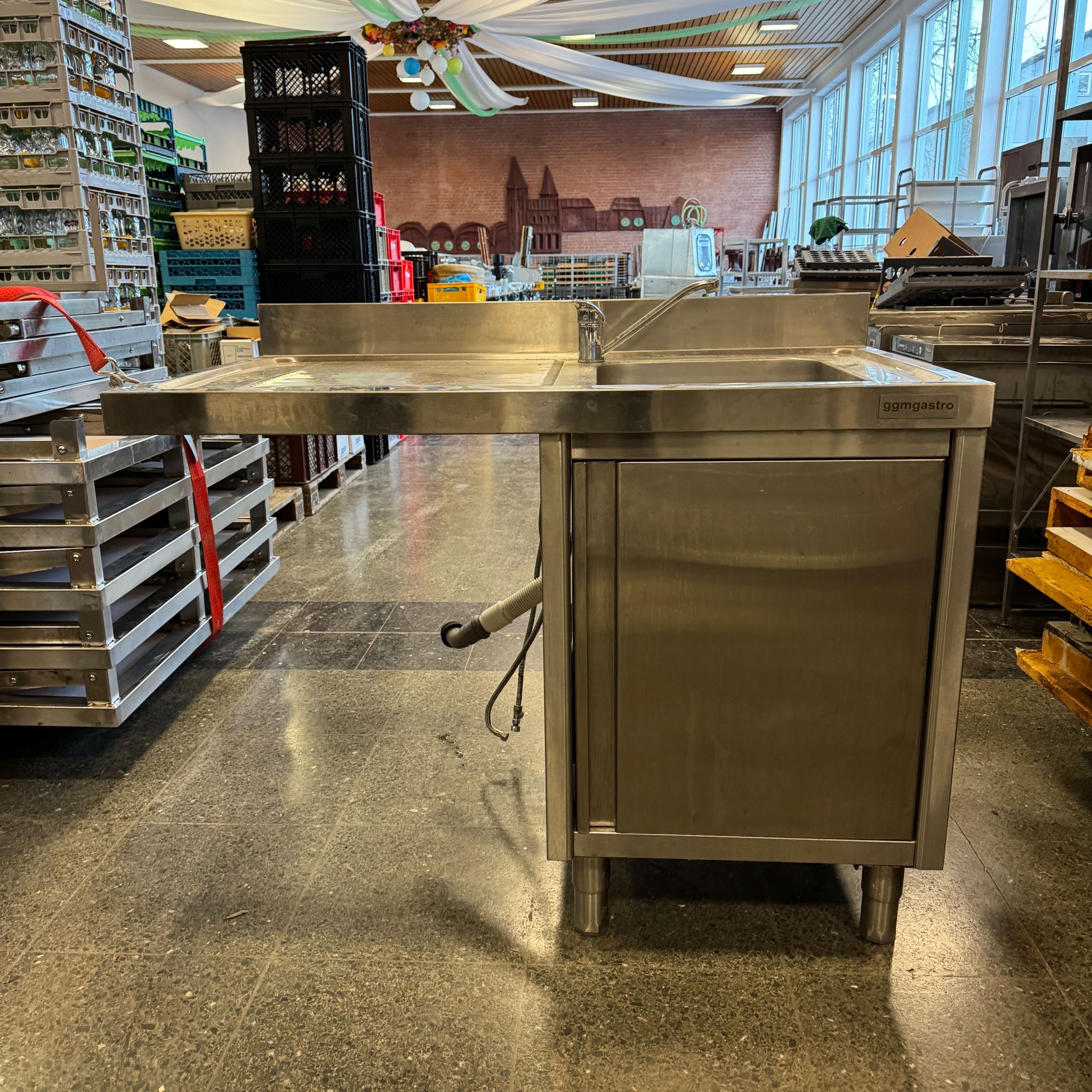 Spülmaschinen-Spülschrank mit 1 Becken rechts
