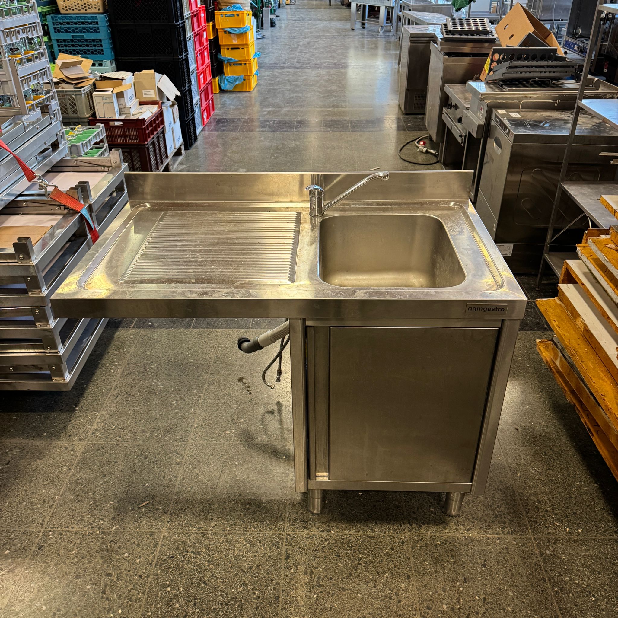 Spülmaschinen-Spülschrank mit 1 Becken rechts